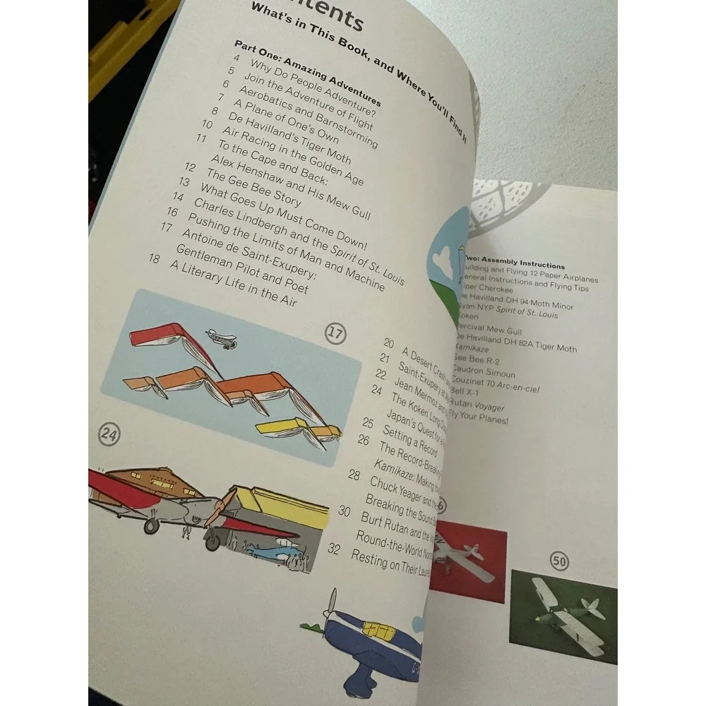 Wings of Adventure Paper Airplane Kit Book 2004 Andrew Dewar 1st Print Periplus